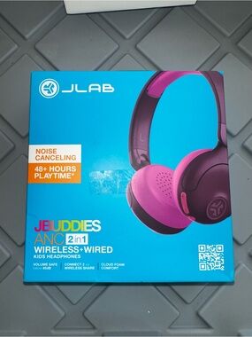 JLab JBuddies ANC Kids Headphones - Pink